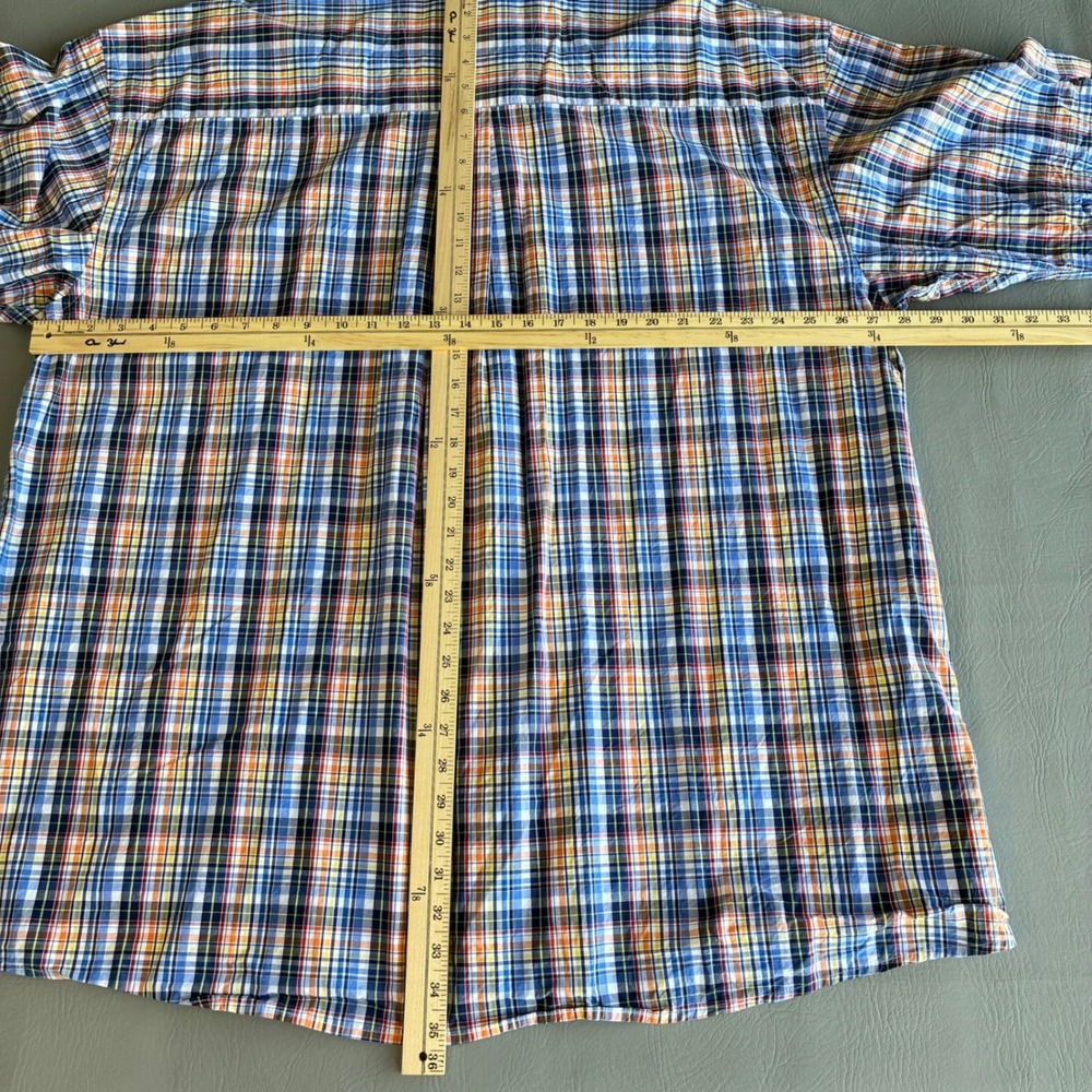 Wrangler George Strait Cowboy Cut Plaid Western Shirt Mens 4XL MGSB128 - Picture 4 of 14